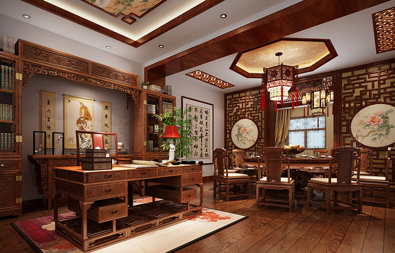 中式設計展廳——紅木家具不一樣的體驗館