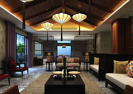 東南亞中式風格別墅裝修設計