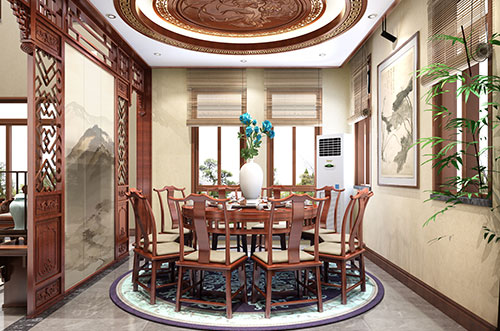 中國古式餐廳裝修效果圖