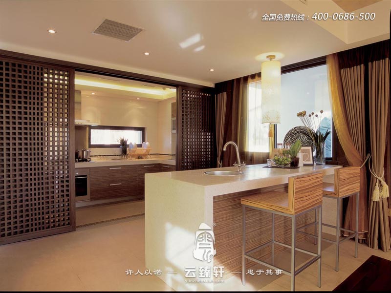 開放式新中式廚房裝修設計有哪些值得注意的地方