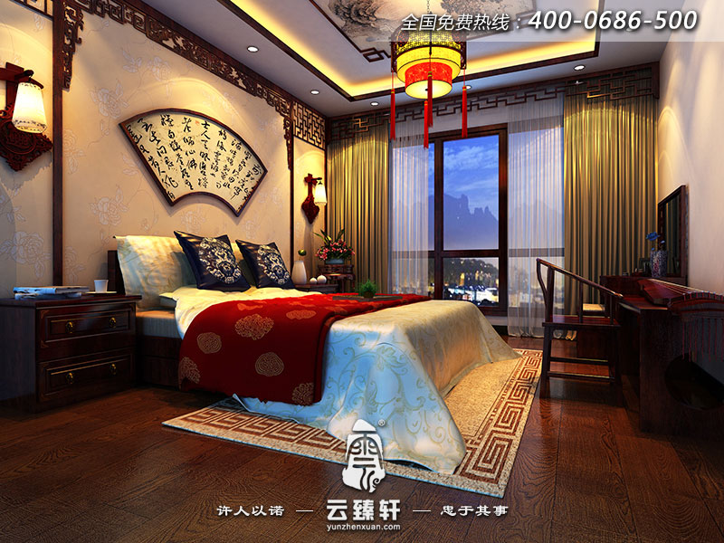 中式古典主臥室裝飾