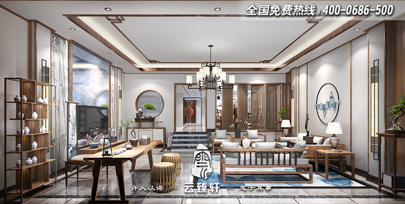 中式別墅室內設計圖片