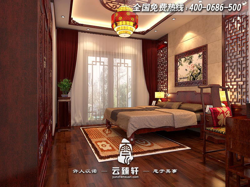 中式別墅小兒子房間設計效果圖