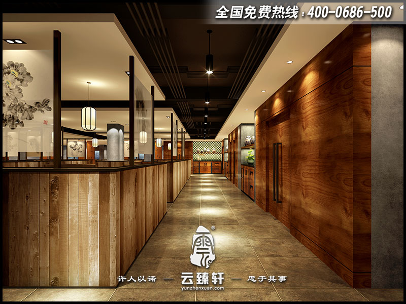 中式餐飲空間設計圖片